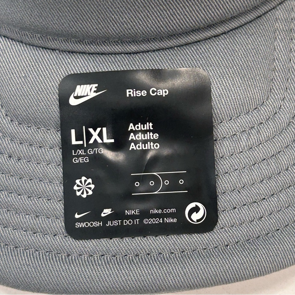 Nike Rise Cap Structured Trucker Hat Gray White Mesh SnapBack Sz L/XL FB5378-084 - Picture 3 of 12